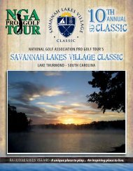 2012 Program - Savannah Lakes Village