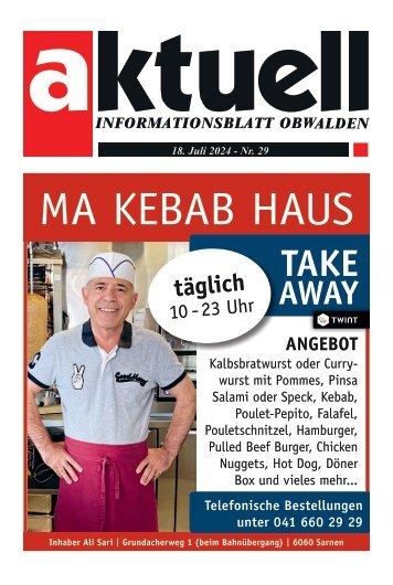 Aktuell Obwalden | KW 29 | 18. Juli 2024