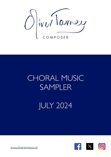 Choral Sampler July 2024