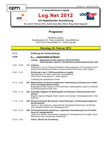 Programm IT-Forum - CFD-CALS Forum Deutschland e.V.