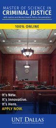 Master of Science in Criminal Justice | MSCJ | Trifold