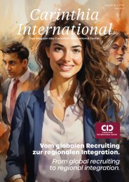 Carinthia International - Das Magazin des Carinthia International Center