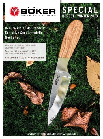 Böker 2018 Herbst & Winter Special