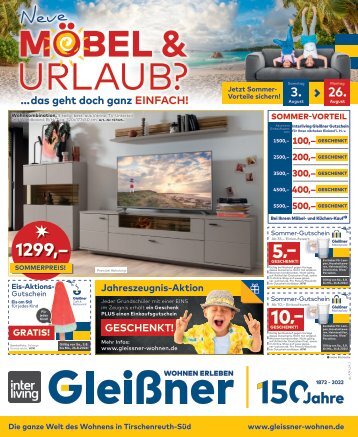 Prospekt Neue Möbel & Urlaub