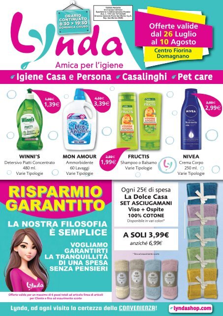 VOLANTINO LYNDA 26 LUGLIO-10 AGOSTO 2024