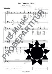 Der Grunder Hirte (für Männerchor TTBB)