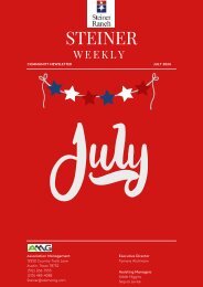 July Weekly Newsletter - Week 4