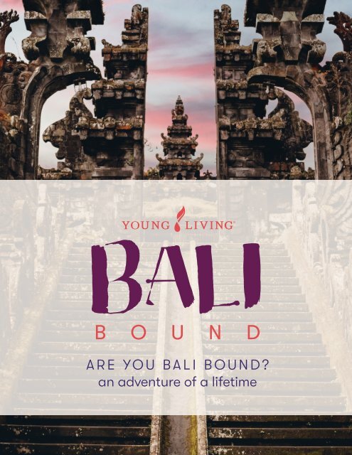 Bali Bound promotion flyer PDF