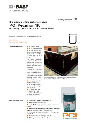 PCI Pecimor 1K - BASF