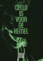 Festivalboek Cello Biënnale 2022 (NL)