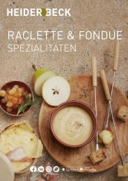 Heiderbeck Fondue & Raclette Katalog 2024 