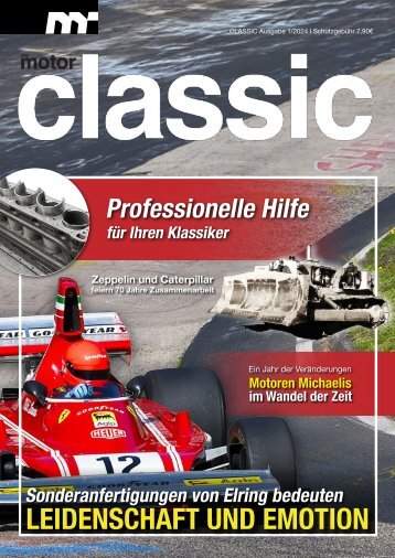 der motor classic 2024 – Das Classic- & Oldtimermagazin – Kommunikation für die Branche
