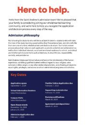 2024-2025 Admission Season Application Checklist 