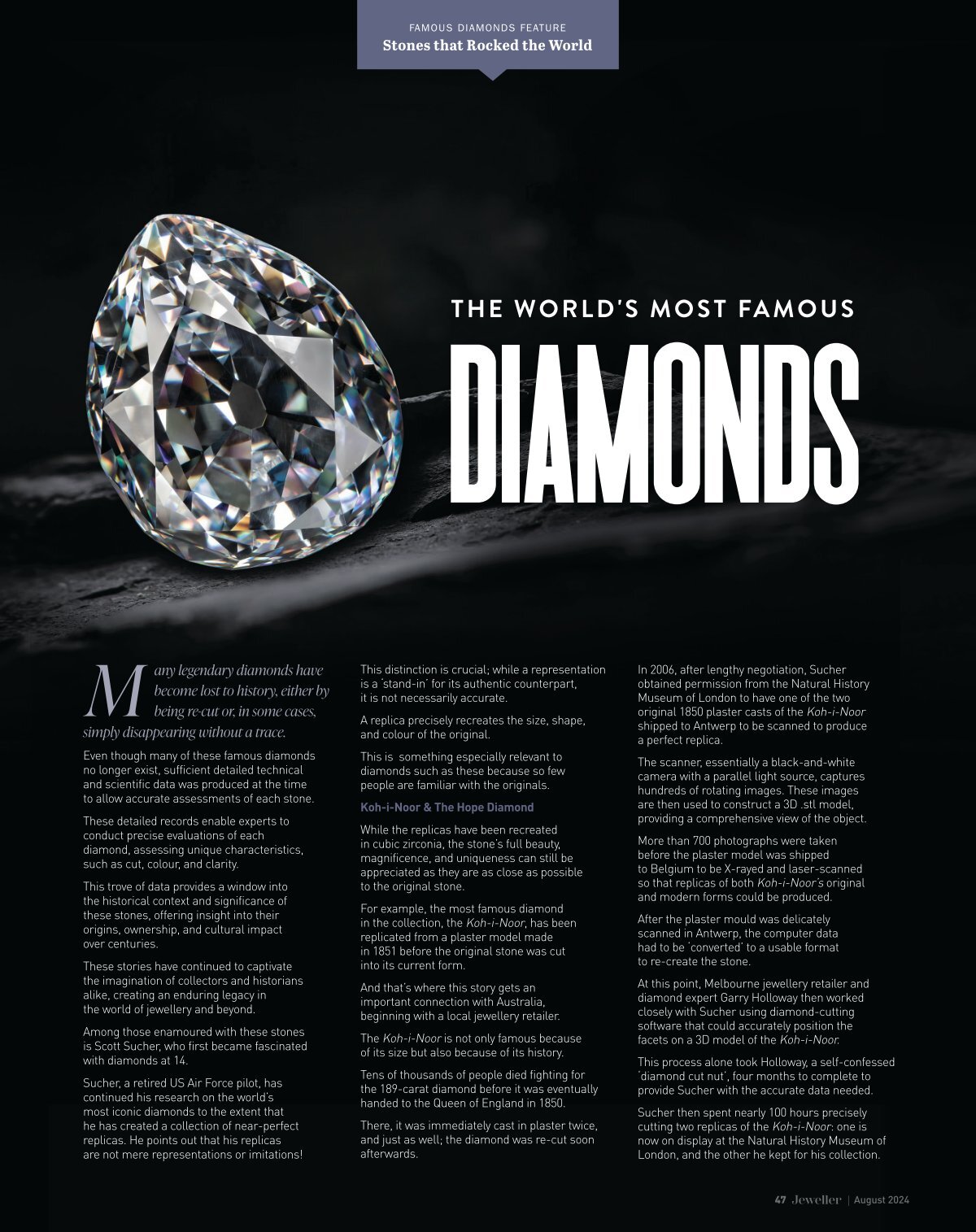 The World's Most Famous Diamonds - Jeweller Magazine: Jewellery