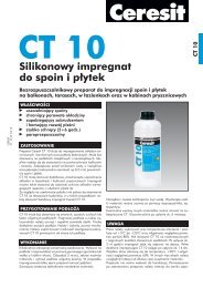 CT 10 Silikonowy impregnat do spoin i płytek - Ceresit