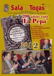Sala de Togas Nº 66, 200 años  con La Pepa