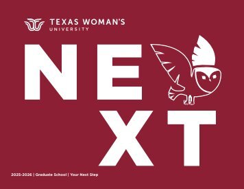 TWU Graduate Viewbook 2025-2026