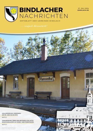 Bindlacher Nachrichten Ausgabe 27.07.2024