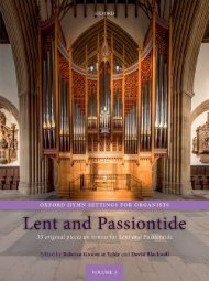 OHSO Lent and Passiontide