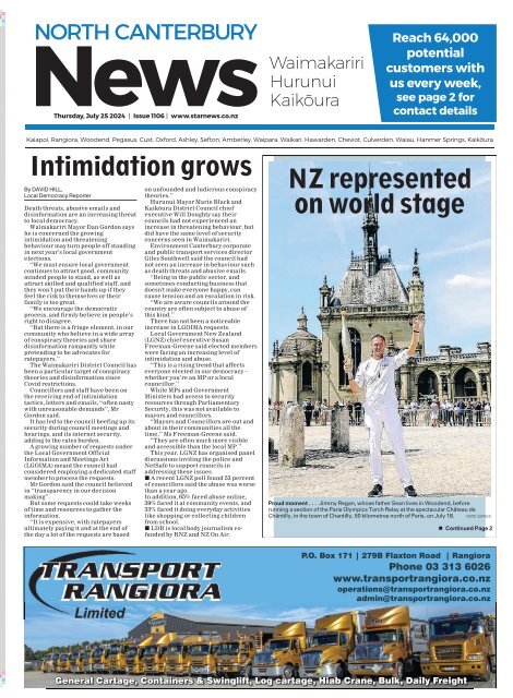 North Canterbury News: July 25, 2024