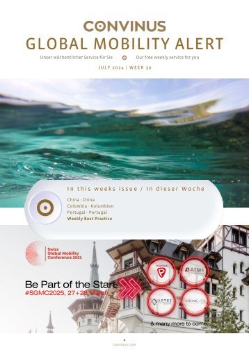 CONVINUS Global Mobility Alert - Week 30.2024