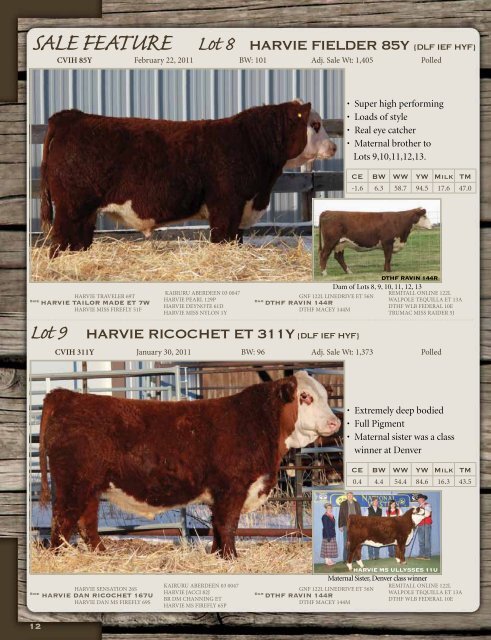 Click here to view catalog - Harvie Ranching