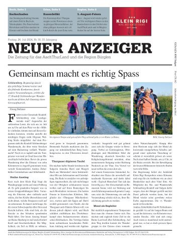 Neuer Anzeiger 26. Juli 2024