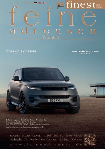 »feine adressen – finest«  Stuttgart Edition II/2024