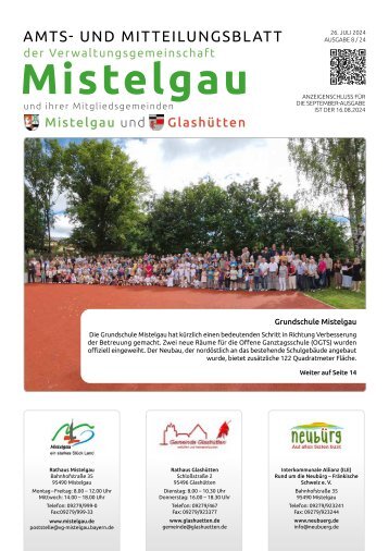 Mistelgau Amts- und Mitteilungsblatt August 2024