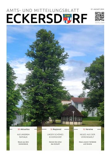 Eckersdorf Amts- und Mitteilungsblatt August 2024
