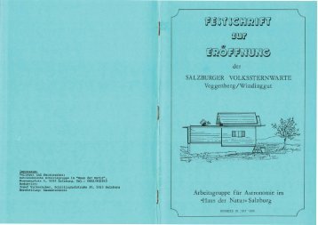 Festschrift-Büchlein