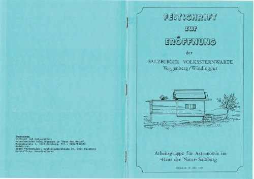 Festschrift-Büchlein