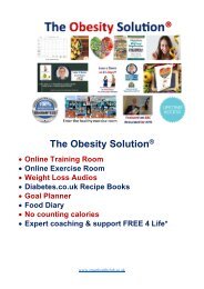 10 good reasons to do The Obesity Solution®