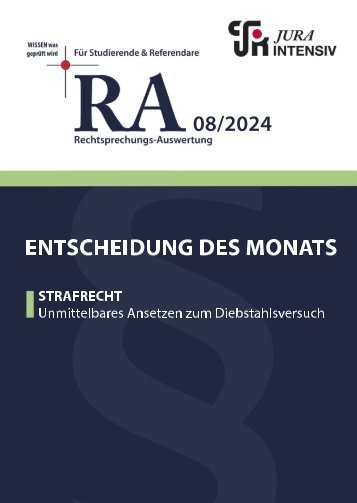 RA 08/2024 - Entscheidung des Monats