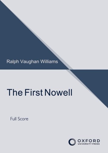 Ralph Vaughan Williams The First Nowell (Full Score)