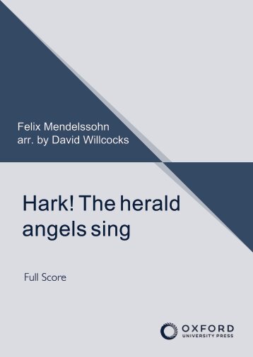 Felix Mendelssohn arranged by David Willcocks Hark! The herald angels sing (Full score)