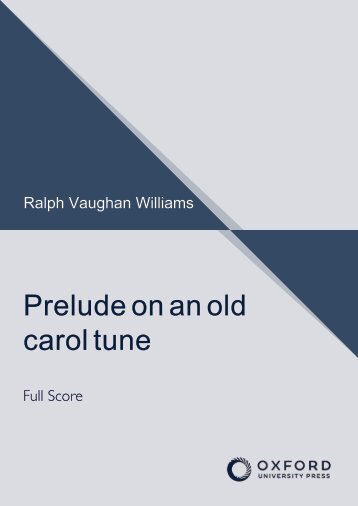 Ralph Vaughan Williams Prelude on an old carol tune (Full score)