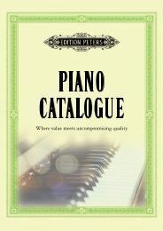 Edition Peters Piano Catalogue