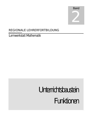 Unterrichtsbaustein Funktionen