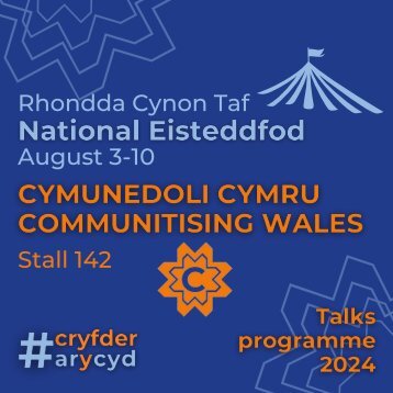 Cymunedoli Eisteddfod Programme