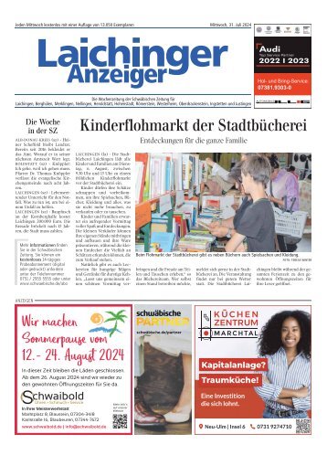 31.07.2024 Laichinger Anzeiger