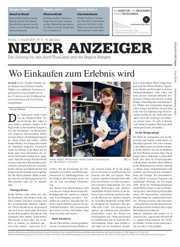 Neuer Anzeiger 2. August 2024