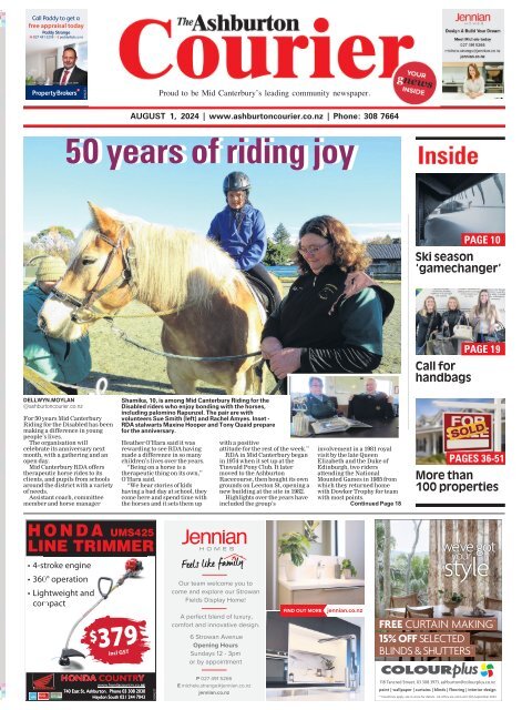 Ashburton Courier: August 01, 2024
