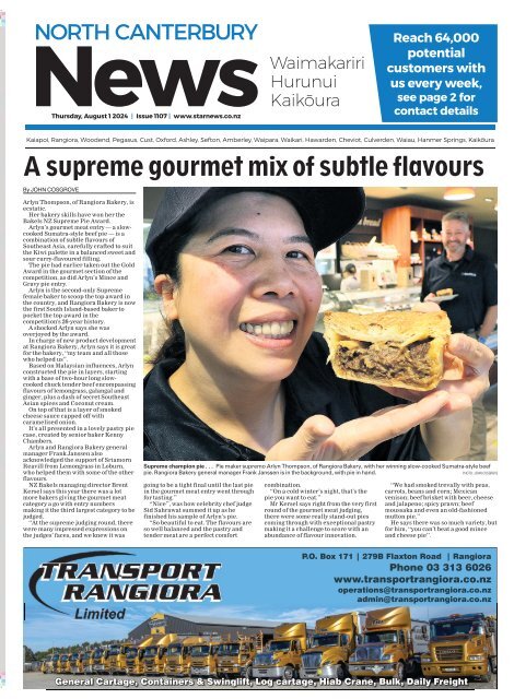 North Canterbury News: August 01, 2024