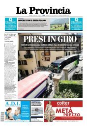1 Agosto 2024 - La Provincia di Como
