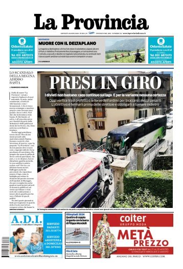 1 Agosto 2024 - La Provincia di Como