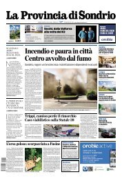31 Luglio 2024 - La Provincia di Sondrio