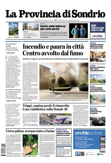 31 Luglio 2024 - La Provincia di Sondrio