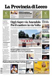 2 Agosto 2024 - La Provincia di Lecco