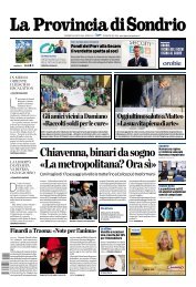 2 Agosto 2024 - La Provincia di Sondrio